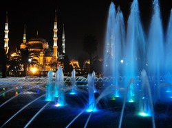 Fontanna, Istambuł, Turcja, Błękitny Meczet